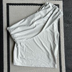 H&M Asymmetrical White Top